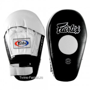 Боксерские лапы Fairtex (FMV-8 black/white)